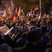 Armėnija teigia sulaikiusi 226 antivyriausybinius protestuotojus