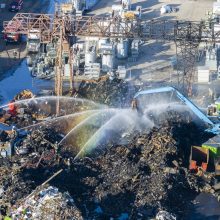 NVSC: po gaisro Paneriuose tirtuose darželiuose oro taršos nebėra