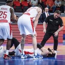 Nuostolis: sunkią traumą patyręs Sakartvelo rinktinės lyderis T. Šengelija praleis „EuroBasket“.
