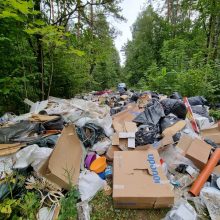 Miškų urėdija nustatė Vilniaus pamiškėje didelį kiekį atliekų išvertusius asmenis