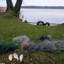 Utenos aplinkosaugininkai išaiškino neteisėtais tinklais žvejojusius asmenis