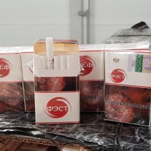 Kenoje pareigūnai sulaikė 205 tūkst. eurų vertės rūkalų kontrabandą iš Baltarusijos
