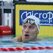 Sėkmė: plaukikas A.Šidlauskas pirmą kartą per savo karjerą iškovojo Europos čempionato medalį.