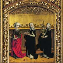 Nežinomas Elzaso dailininkas. Šv. Marija Magdalietė, šv. Odilė Elzasietė ir šv. Klara, XV a. pab.