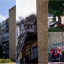 Vilniaus Žirmūnų rajone liepsnoja butas, evakuota 10 žmonių