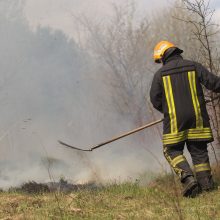 Priešgaisrinės priežiūros pareigūnai vykdys sustiprintą prevenciją dėl žolės deginimo