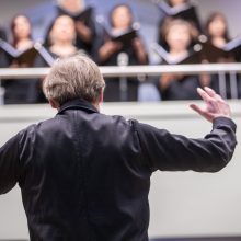 Koncertas P. Bingeliui: verkė ir choristai, ir publika