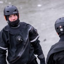 Garliavos parko upelyje aptiktas jame įšalusio nežinomo vyro kūnas 