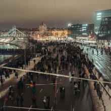 Efektingas KEKS atidarymo šou: atvaizduoti svarbiausi Kauno periodai