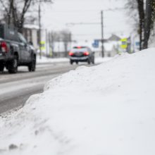 Vairuotojų kantrybę bando slidžios Kauno gatvės 