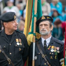 G. Nausėda sąskrydžio Ariogaloje dalyviams: galime gerbti jus kaip moralinį kompasą