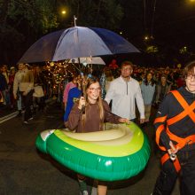 „Fluxus festivalis“ kopimui į Parodos kalną prikėlė Trojos arklį ir drakulą