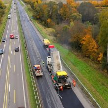 LAKD: iki metų pabaigos planuojama sutvarkyti aštuonis automagistralinių kelių ruožus