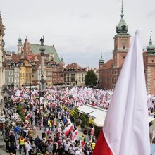 Lenkijos ūkininkai protestuoja prieš ES aplinkosaugos taisykles