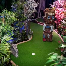 „Megoje“ – dar daugiau pramogų šeimai: duris atvėrė „Jungle Monkeyz Adventure Golf“