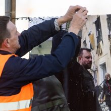 Vilniaus geležinkelio stoties perone – paroda rusų dėmesiui į karą atkreipti