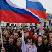 Rusijos parlamento aukštieji rūmai pritarė okupuotų Ukrainos regionų aneksijai