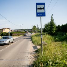 Miestas: taip atrodo viena iš transporto stotelių Romainiuose.