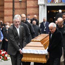 Sudie, legenda: D. Ivkovičiaus laidotuvėse susirinko būrys krepšinio įžymybių
