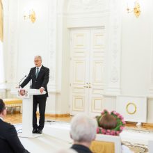 Prezidentas įteikė Nacionalines kultūros ir meno premijas, J. Basanavičiaus premiją