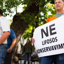 Protestas dėl „Lifosos“ uždarymo: iš ko gyvens 900 šeimų?