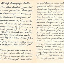 Patirtis: V. Krėvės laiškas D. Sruogaitei, siųstas iš Filadelfijos 1949 m.