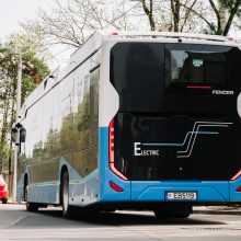 Sostinės gatvėse testuojamas naujos kartos elektrinis autobusas