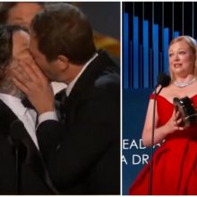 „Emmy“ apdovanojimų ceremonija: netikėtas bučinys, padėkos ir prašymas susilaukti daugiau vaikų