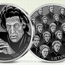 „Ąžuoliuko“ steigėjui H. Perelšteinui – kolekcinė sidabro moneta