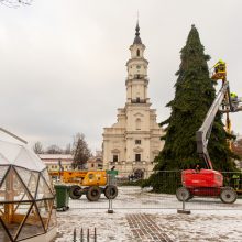 Ryškėja Kauno kalėdinės eglutės vaizdas: įžiebimas – jau penktadienį
