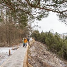 Atnaujinto Kadagių tako lankytojai: čia gražu bet kokiu oru