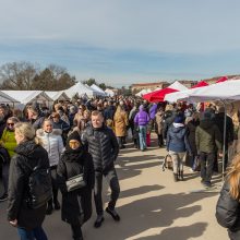 Sausakimšoje Kaziuko mugėje Kaune – šypsenos, derybos, aimanos ir stipruolis V. Blekaitis