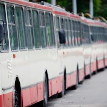 Antradienio rytą Vilniaus gatves užkimšo sustoję troleibusai: kalta – dingusi elektra