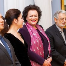 Prezidentė susitiko su operos karaliumi P. Domingo