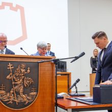 Prisiekė naujoji sostinės taryba, išrinkti R. Šimašiaus pavaduotojai