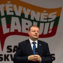 Dėl S. Skvernelio registruoto ženklo „Tėvynės labui“ kilo protestas