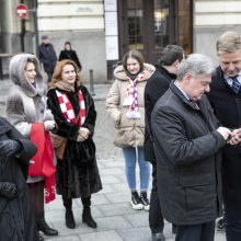 J. Basanavičiaus paminklą kroatai papuošė kaklaraiščiu