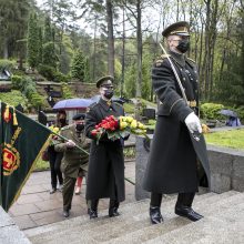 Vilniuje pašventintas paminklas paskutiniam partizanui – A. Kraujeliui-Siaubūnui