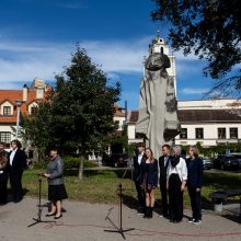 K. Sirvydo skvere Vilniuje atidengtas paminklas A. Mickevičiui