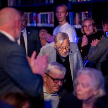 Linksmas V. Landsbergio gimtadienis: dainas traukė ir prezidentė, premjerė, Seimo vadovė