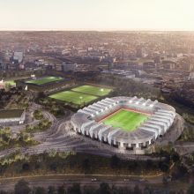 Pamatykite patobulintas Nacionalinio stadiono Vilniuje vizualizacijas