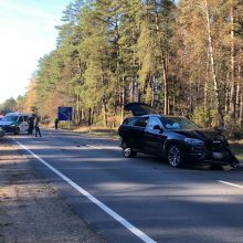 Varėnos rajone susidūrė BMW ir „Toyota“: nukentėjo trys žmonės