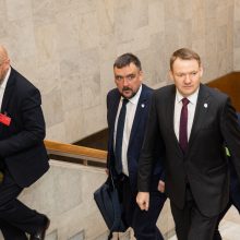 Lietuvos vadovai su Latvijos parlamento pirmininku aptarė energetikos iššūkius, saugumą