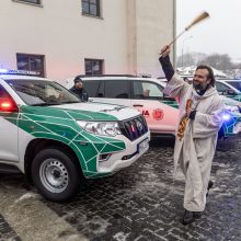 Policijai – 38 nauji automobiliai, vieną jų perduos kolegoms Ukrainoje