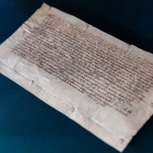 Vilniui minint 700 metų jubiliejų galima pamatyti Gedimino laiško nuorašą