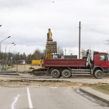 Gariūnų prekeiviai sukilo dėl žiedinės sankryžos įrengimo – prireikė policijos