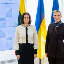A. Bilotaitė ir S. Cichanouskaja aptarė sankcijas, bus grupė baltarusių klausimams spręsti