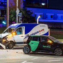 Vilniuje autobusiukas sumaitojo „Boltą“: avarijos kaltininkas ir keleivis – girtutėliai