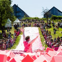 Vilniuje prasidėjo šaltibarščių festivalis – įtraukė rožinių pramogų sūkurys