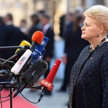 D. Grybauskaitė ragina išvengti nekontroliuojamų „Brexit“ skyrybų